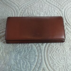 2/$30 Wilsons‎ Leather Pelle Studio Brown Distressed Leather Wallet OS